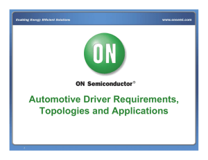 Automotive Driver Requirements, Topologies and Applications