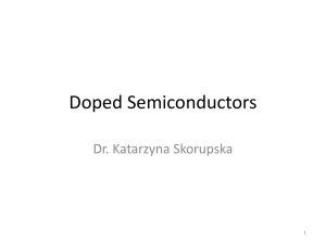 Intrinsic and Doped Semiconductors