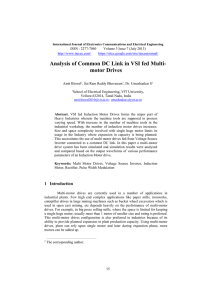 Analysis of Common DC Link in VSI fed Multi- motor Drives