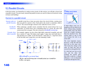 9.3 Parallel Circuits