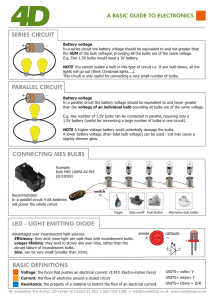 BASIC DEFINITIONS SERIES CIRCUIT PARALLEL CIRCUIT