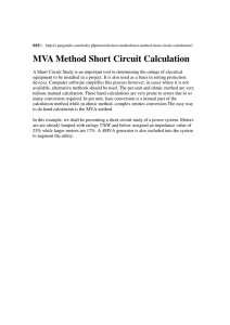 MVA Method Short Circuit Calculation