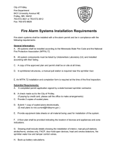 Fire Alarm Systems Installation Requirements