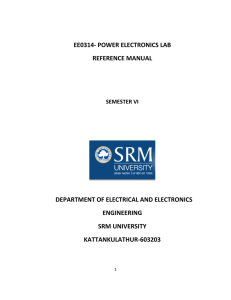 Power electronics lab manual-without readings