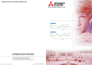 Power System Stabilizer (PSS) - Mitsubishi Electric Power Products