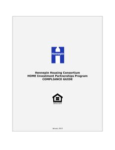 Hennepin Housing Consortium HOME Investment Partnerships