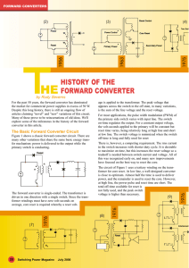 history of the forward converter