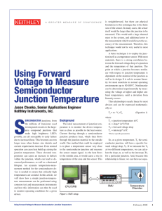 Using Forward Voltage to Measure Semiconductor Junction
