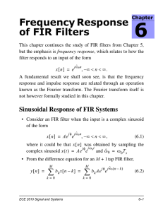Frequency Response of FIR Filters