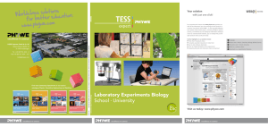 Laboratory Experiments Biology School · University