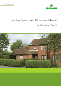 Housing Options and Allocations Scheme