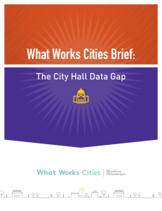 What Works Cities Brief - Bloomberg Professional Service