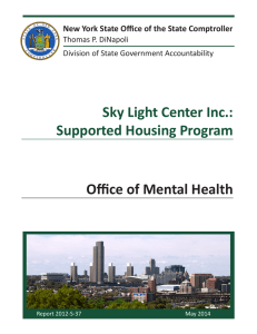 Skylight Center Inc. Supported Housing Program