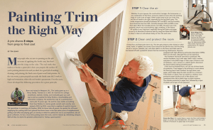 A pro shares 8 steps from prep to final coat STEP 1 Clear the air
