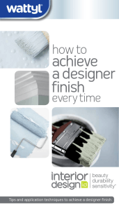 achieve a designer finish