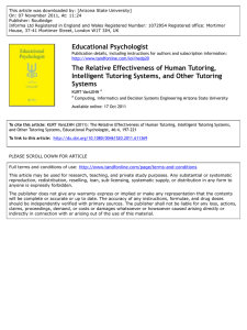 The Relative Effectiveness of Human Tutoring, Intelligent Tutoring