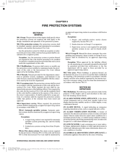 fire protection systems - International Code Council