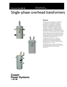 201-10 Single-Phase Overhead Transformers