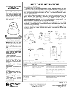 SAVE THESE INSTRUCTIONS AF/AFW Trim