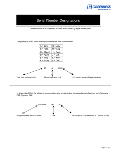 Holton Serial Number Chart