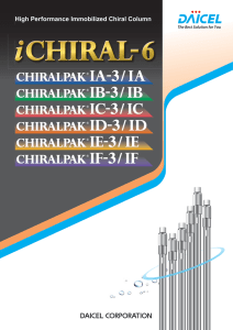 CHIRALPAK® IA-3/ IA CHIRALPAK® IB-3/ IB