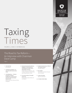 Taxing Times, Volume 11, Issue 3, October 2015