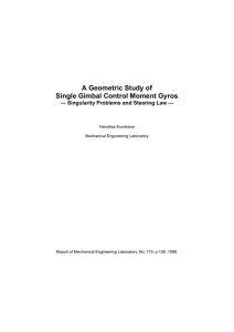 A Geometric Study of Single Gimbal Control Moment Gyros