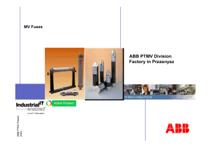 ABB High Voltage Fuse Links - Overview Presentation of Fuses