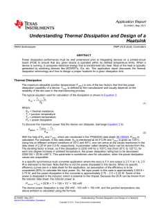 Understanding Thermal Dissipation and Design