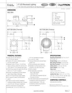 4" Recessed Non-IC LED Round Downlight Spec Sheet (367