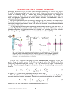 Human body model and ESD