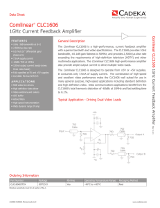 Comlinear® CLC1606 - Future Electronics