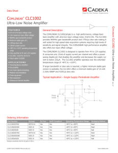 Ultra-Low Noise Amplifier