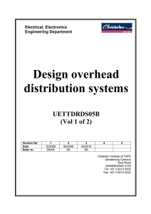 Design overhead distribution systems