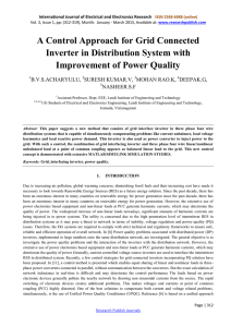 A Control Approach for Grid Connected Inverter in Distribution