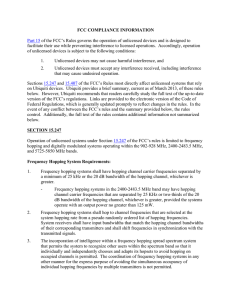FCC COMPLIANCE INFORMATION Part 15 of the FCC`s Rules