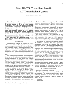 How FACTS Controllers Benefit AC Transmission Systems