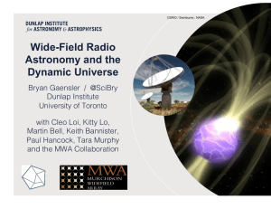 Wide-Field Radio Astronomy and the Dynamic Universe