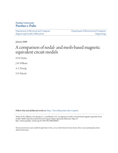 A comparison of nodal- and mesh-based magnetic - Purdue e-Pubs