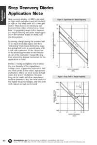 Step Recovery Diodes Application Note