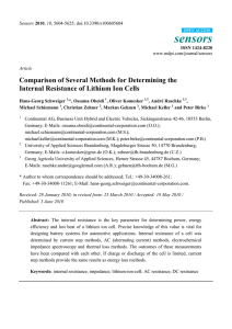 Comparison of Several Methods for Determining the Internal