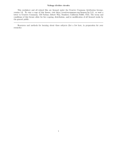 Voltage divider circuits