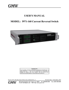 5971-160 Current Reversal Switch