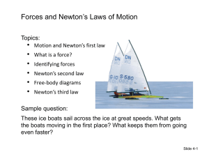 Forces and Newton`s Laws of Motion