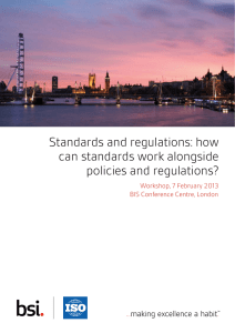 Standards and regulations: how can standards work alongside