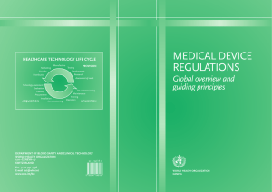 Medical device regulations - World Health Organization