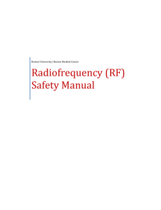 Radiofrequency (RF) Safety Manual