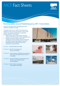 Working Safely Around Radio Frequency Transmitters