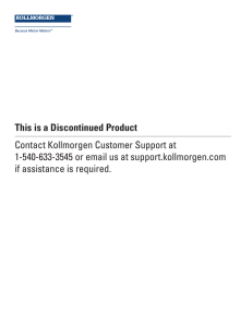 This is a Discontinued Product Contact Kollmorgen Customer