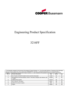 Engineering Product Specification 3216FF